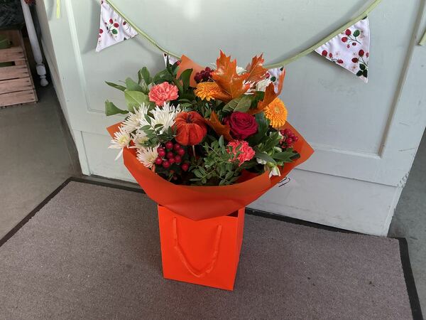 Flowers delivered to customer