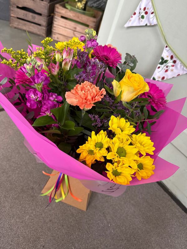 Flowers delivered to customer