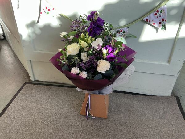 Flowers delivered to customer