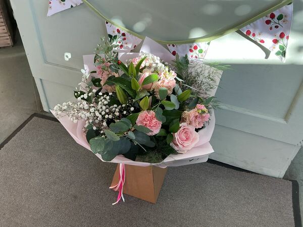 Flowers delivered to customer