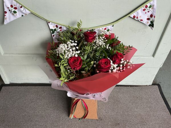 Flowers delivered to customer