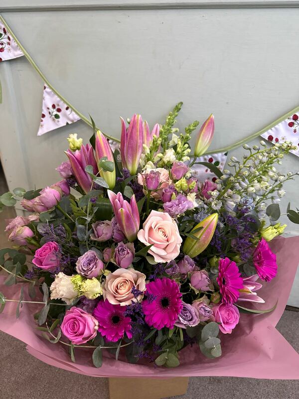 Flowers delivered to customer