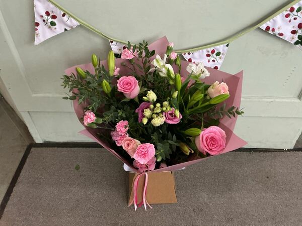 Flowers delivered to customer