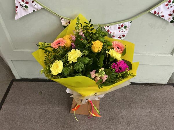 Flowers delivered to customer