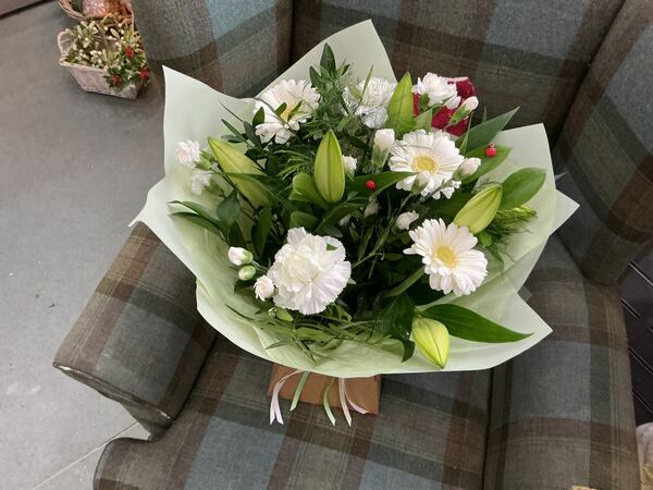 Flowers delivered to customer