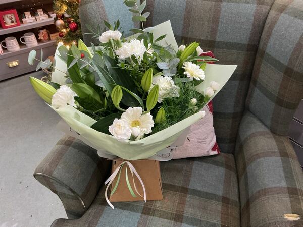 Flowers delivered to customer