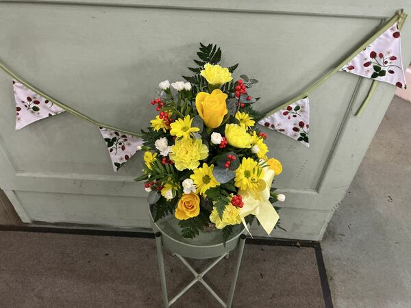 Flowers delivered to customer