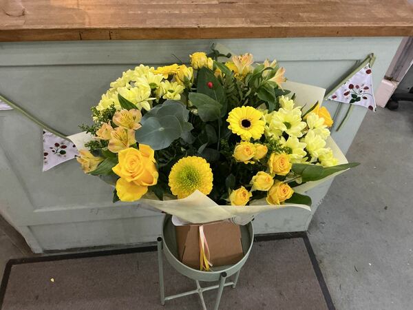 Flowers delivered to customer