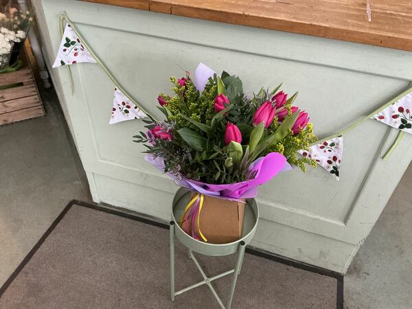 Flowers delivered to customer