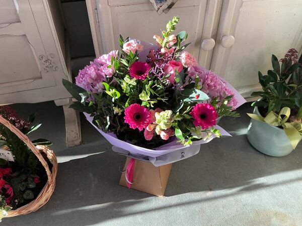 Flowers delivered to customer