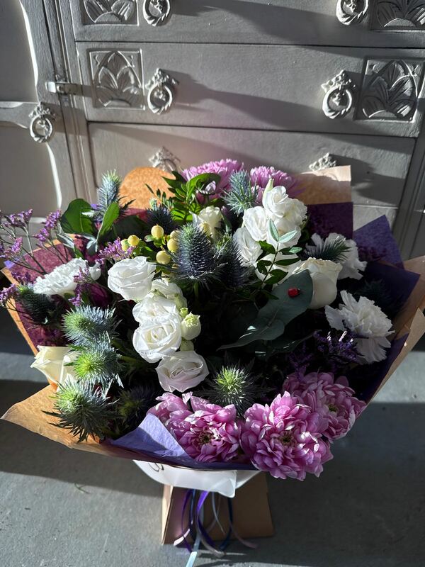 Flowers delivered to customer