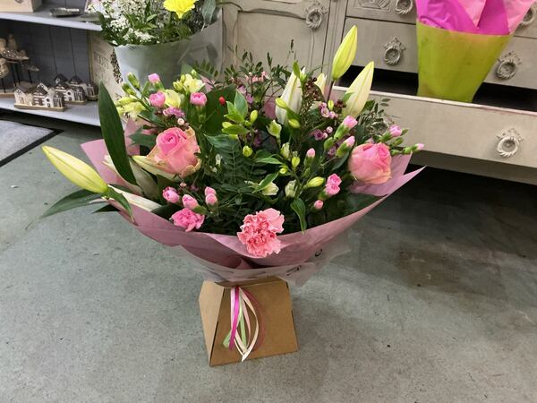 Flowers delivered to customer