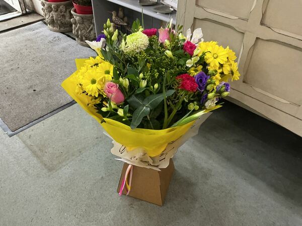 Flowers delivered to customer
