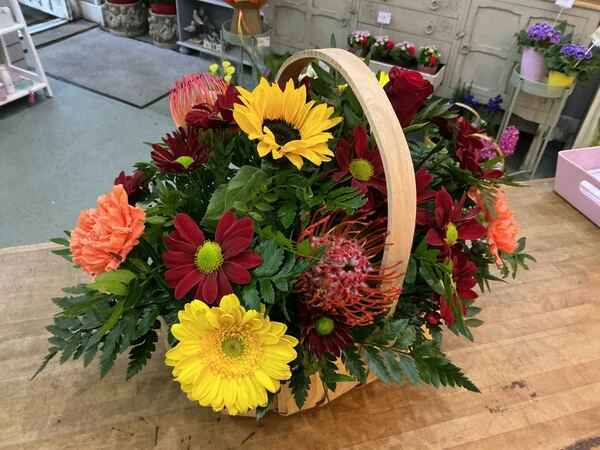 Flowers delivered to customer