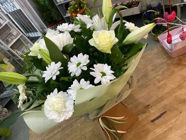 Flowers delivered to customer