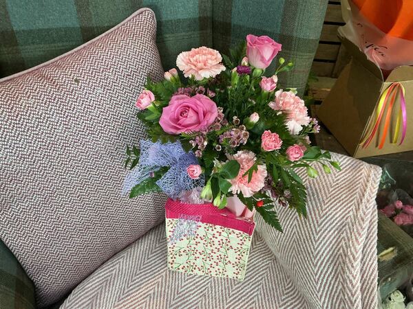 Flowers delivered to customer