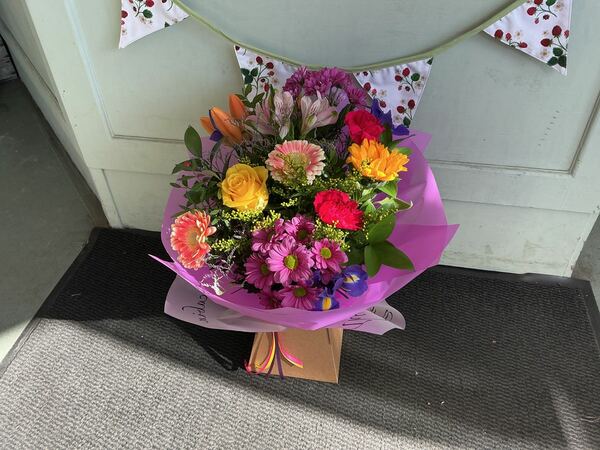 Flowers delivered to customer