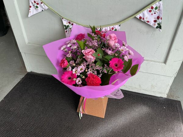 Flowers delivered to customer