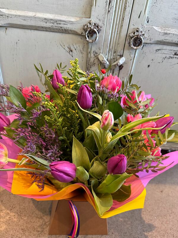 Flowers delivered to customer