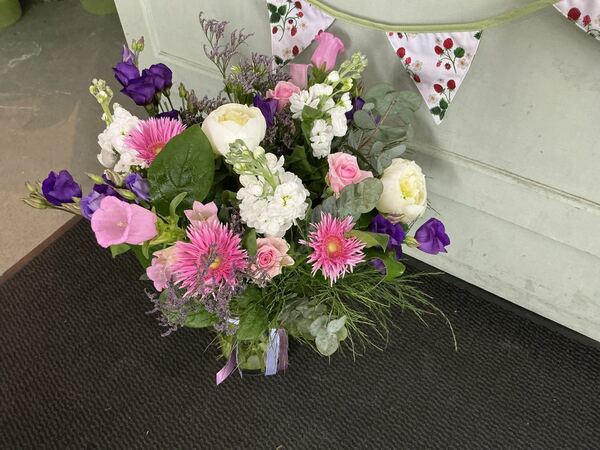 Flowers delivered to customer