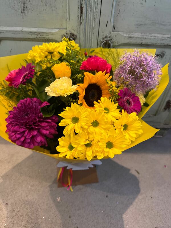 Flowers delivered to customer