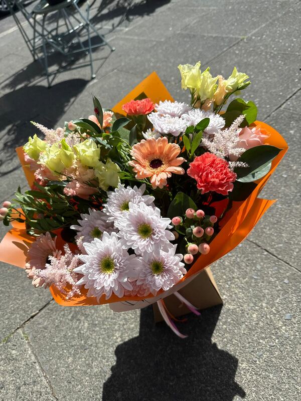 Flowers delivered to customer