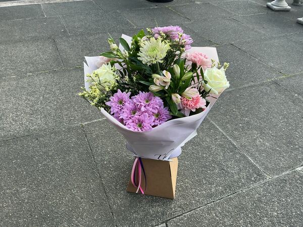 Flowers delivered to customer