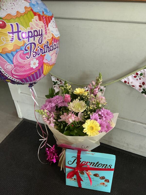 Flowers delivered to customer