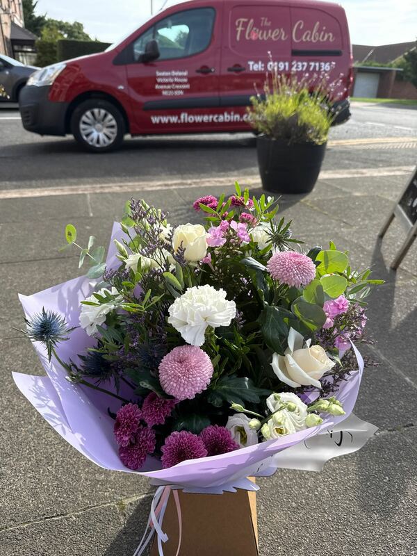 Flowers delivered to customer