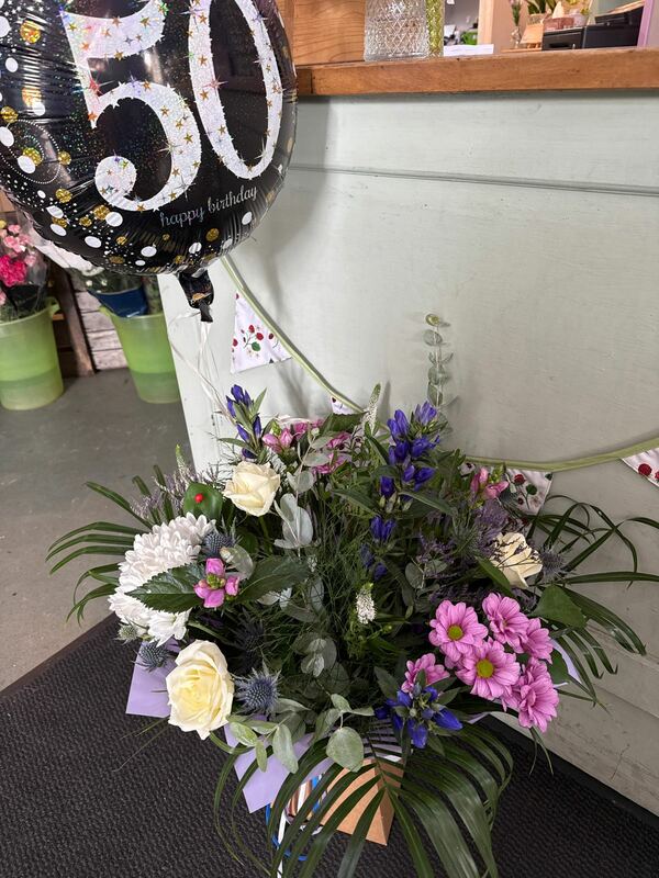 Flowers delivered to customer