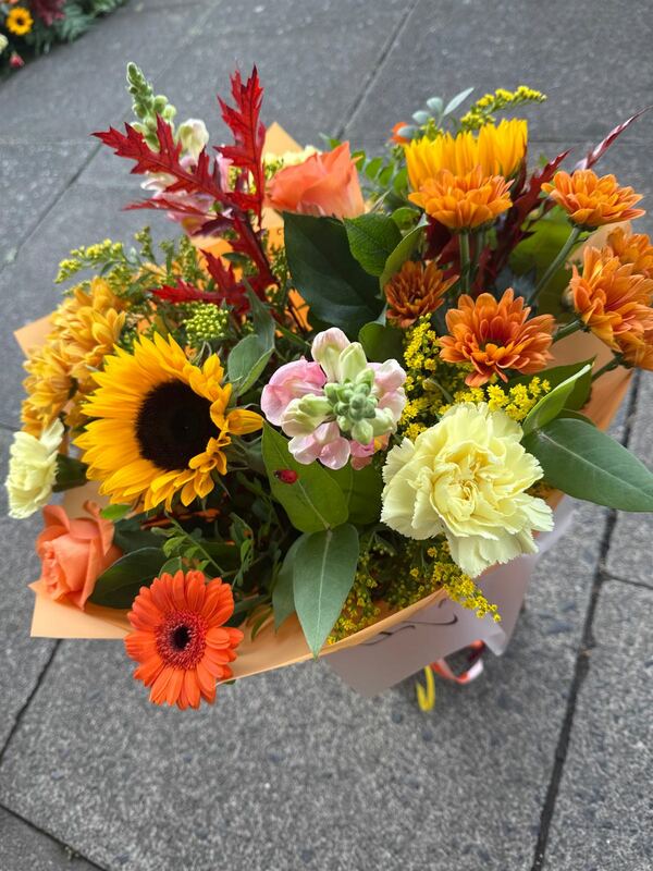 Flowers delivered to customer
