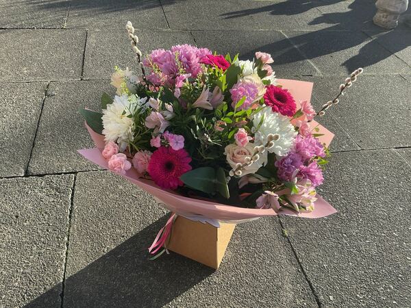 Flowers delivered to customer