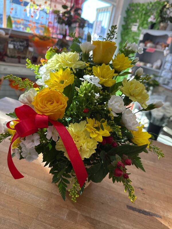 Flowers delivered to customer