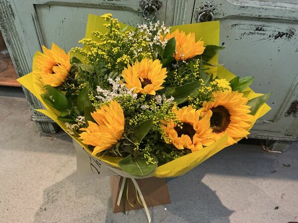 Flowers delivered to customer