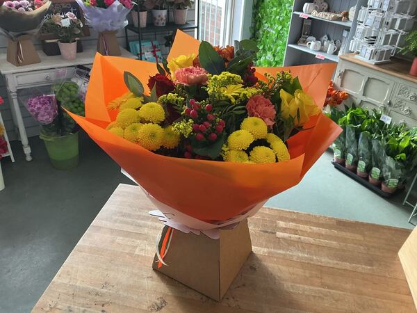 Flowers delivered to customer