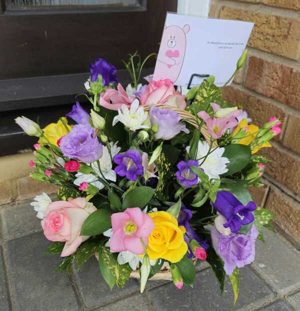 Flowers delivered to customer