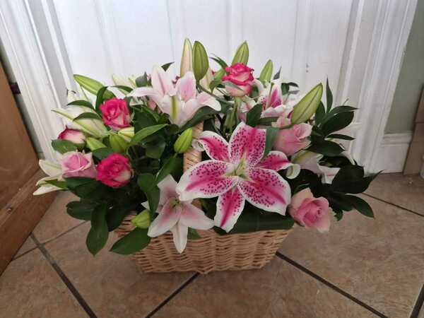 Flowers delivered to customer