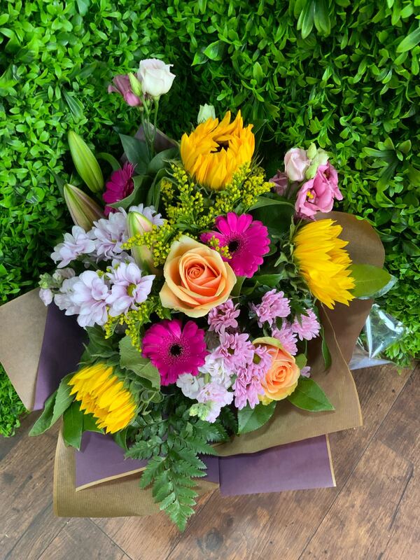 Flowers delivered to customer