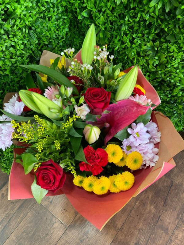 Flowers delivered to customer