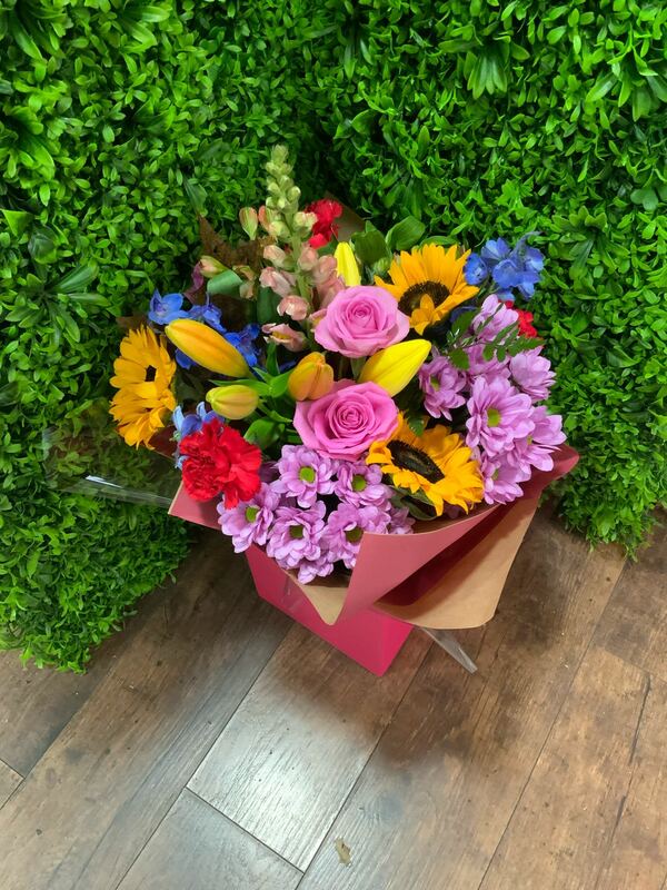 Flowers delivered to customer