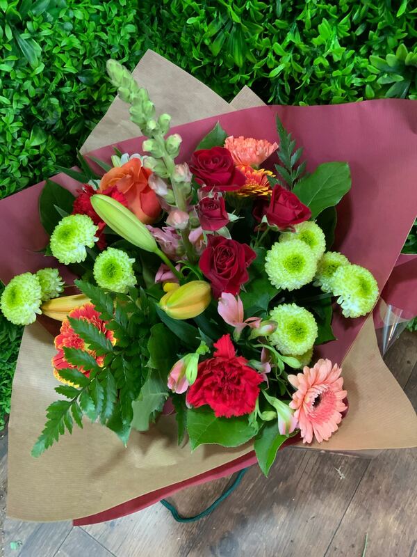 Flowers delivered to customer