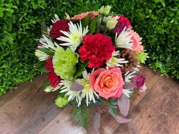 Flowers delivered to customer