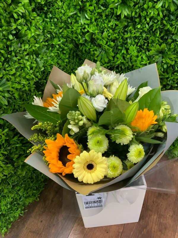 Flowers delivered to customer