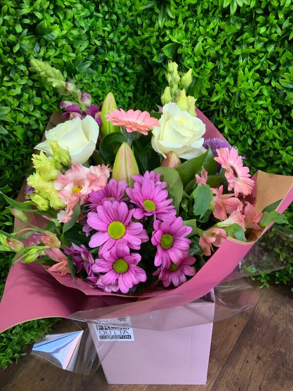 Flowers delivered to customer