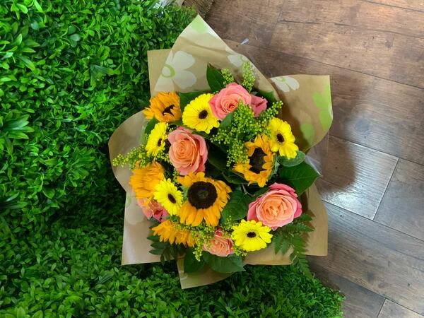 Flowers delivered to customer