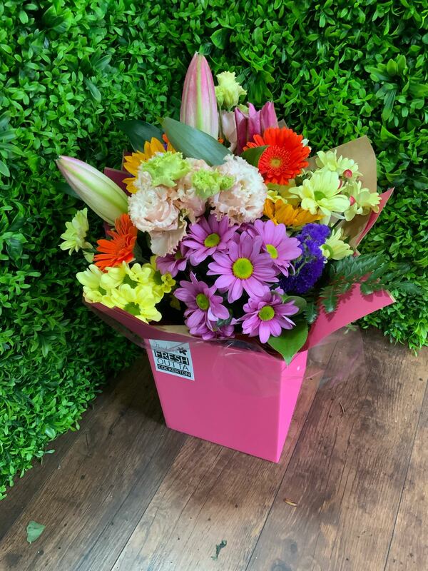 Flowers delivered to customer