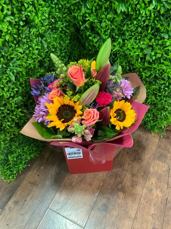 Flowers delivered to customer