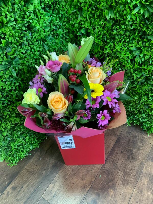 Flowers delivered to customer