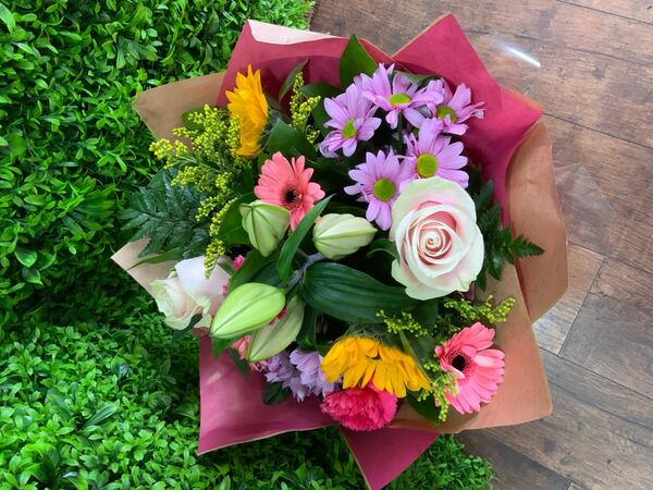 Flowers delivered to customer