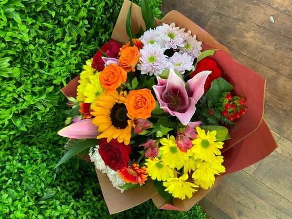 Flowers delivered to customer